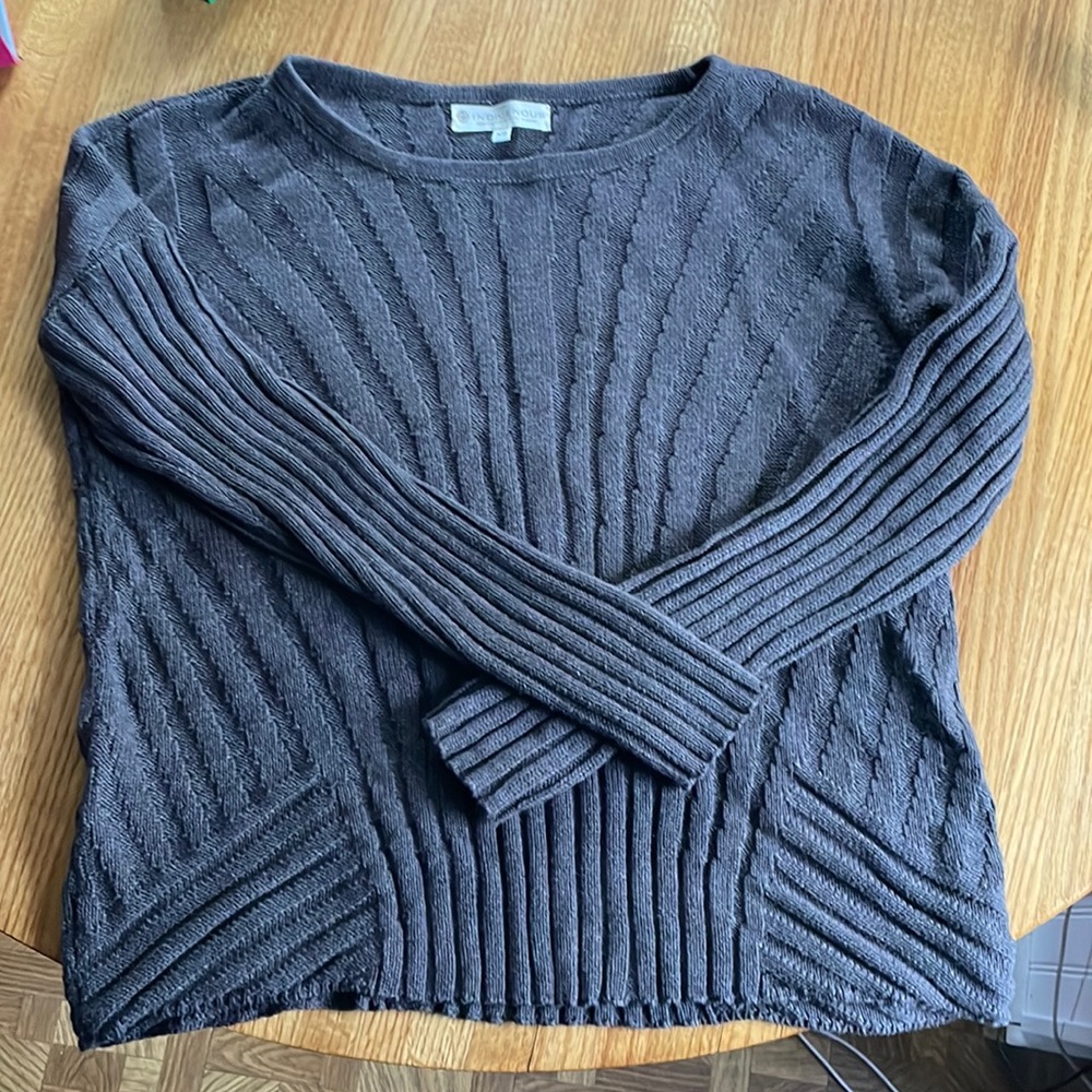 NWOT Indigenous Boxy Rib Pullover Sweater XS/S